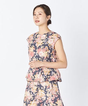 KEITHの花柄ブラウス