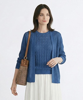 SCAPAのニットカーディガン