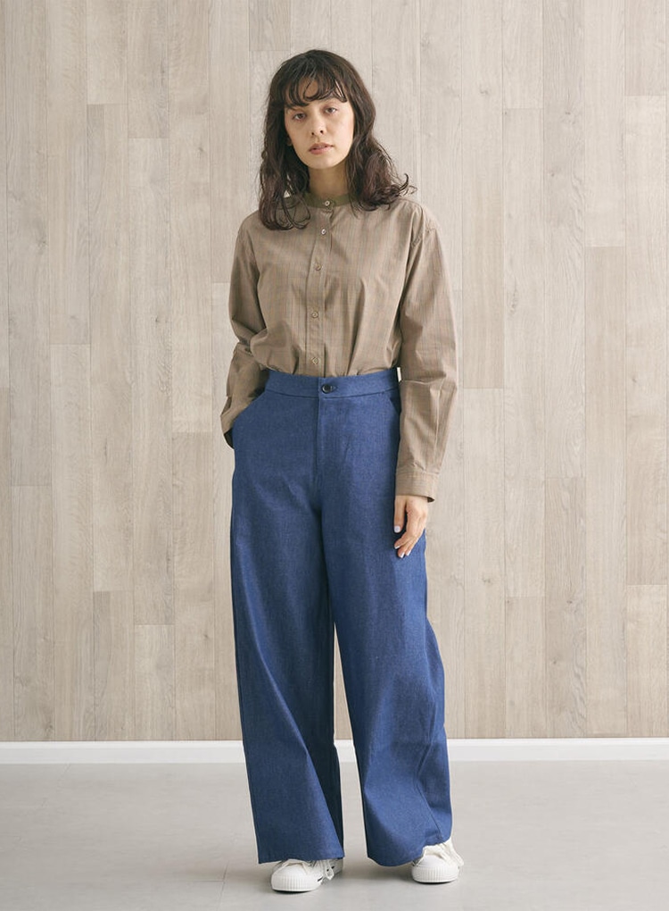 【MidiUmi】デニムワイドパンツ