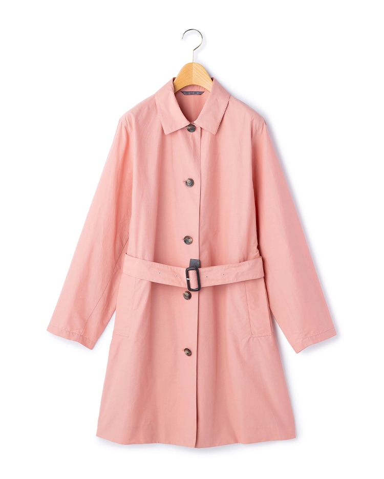 ピンクのコート