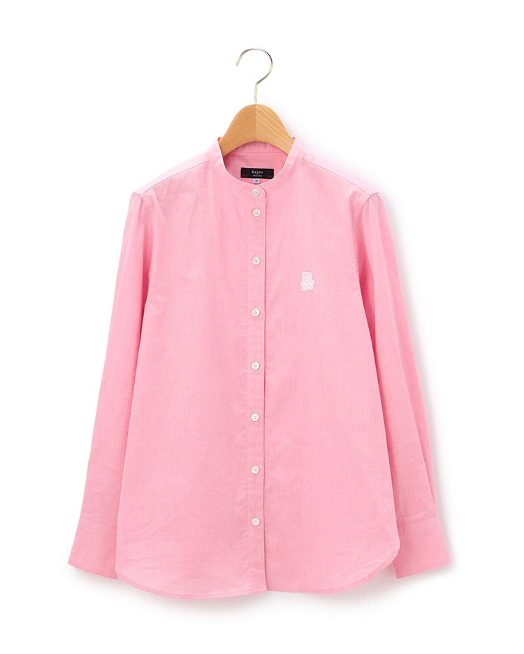 ピンクのブラウス