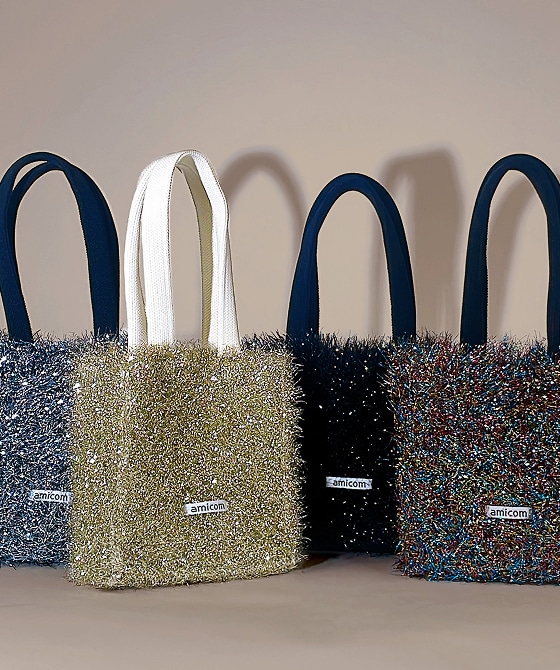 amicom GLITTER SHAGGY SMALL BAG