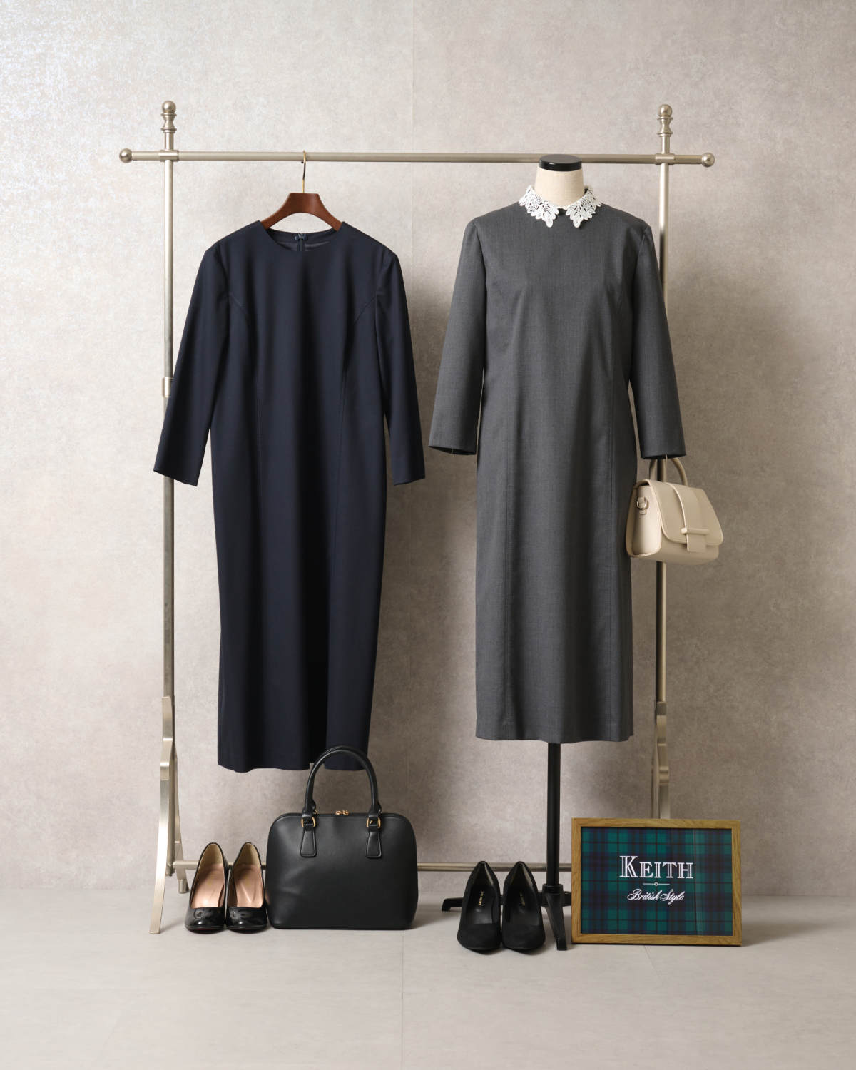 2Way One-pieceの商品写真（Color：Navy, Charcoal Gray）