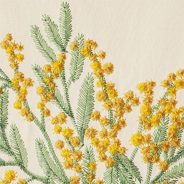 刺繡のアップ画像