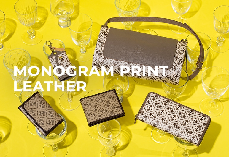 IL BISONTE MONOGRAM PRINT LEATHERの詳細はこちら
