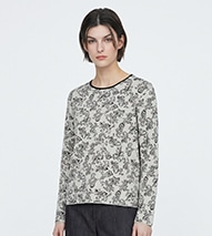 クリアジャカードニット