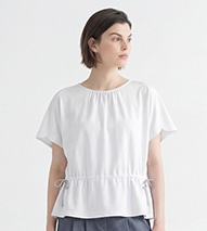 ソフトシルケットブラウジングカットソー