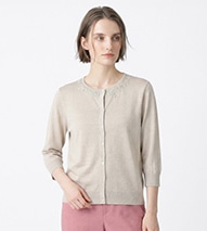 エンブロイダリーニットカーディガン