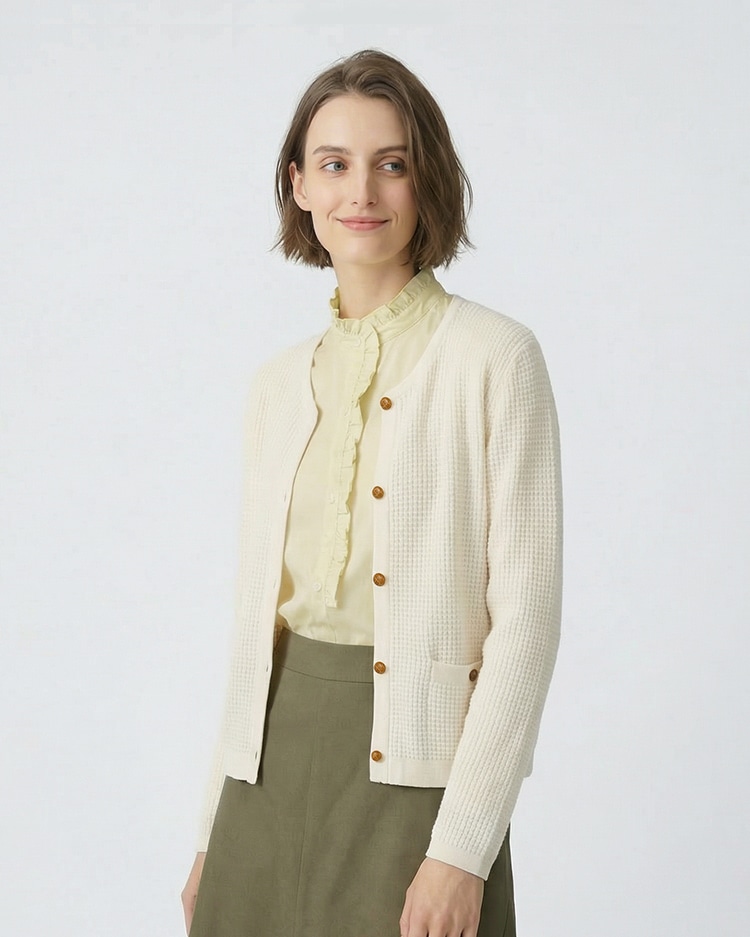 アソートコットンハオリニット