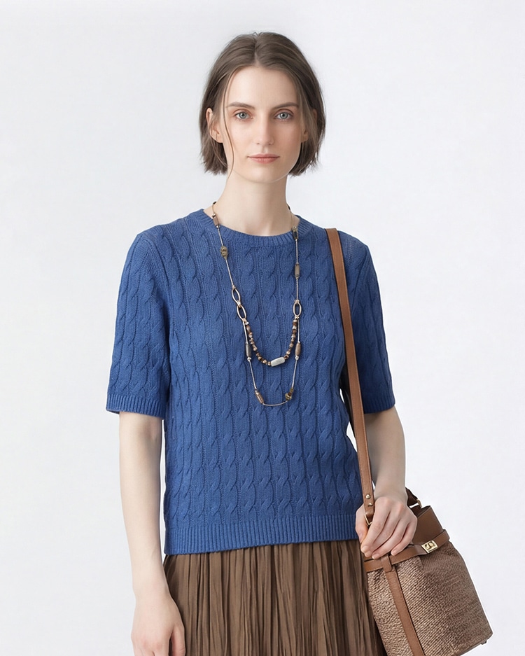 ノーブルリノプルオーバーニット