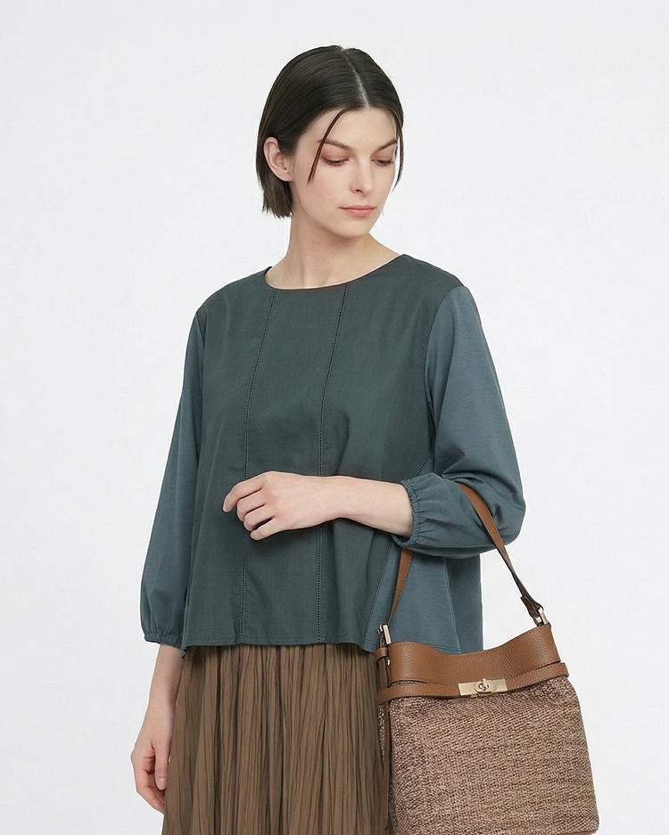 ドレープテンジクカットソー