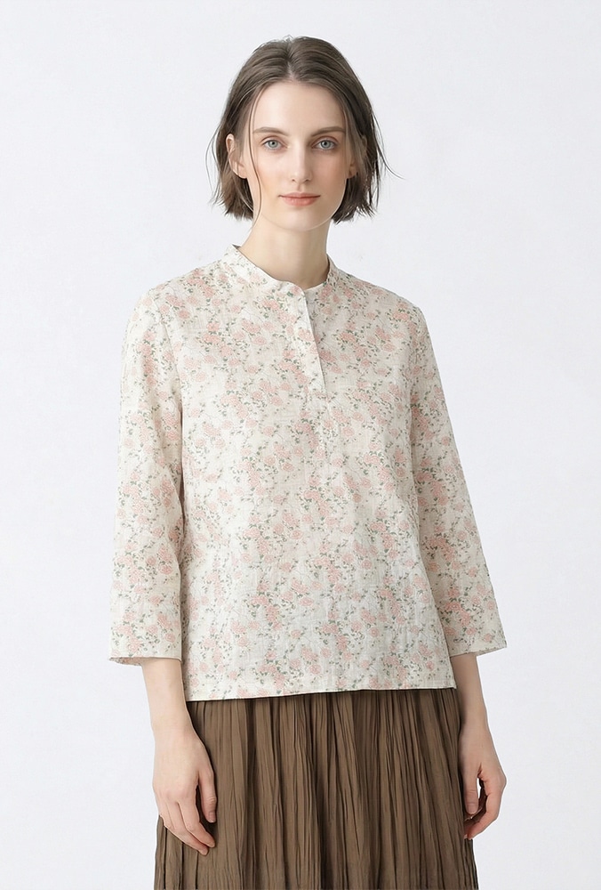 リバティプリントカットソーのスタイリング