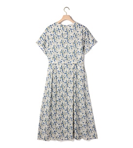 リバティプリント ギルドフラワーワンピース