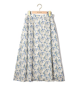 リバティプリント ギルドフラワースカート