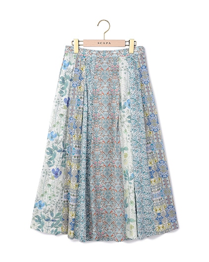 Liberty Printパッチワーク２スカート