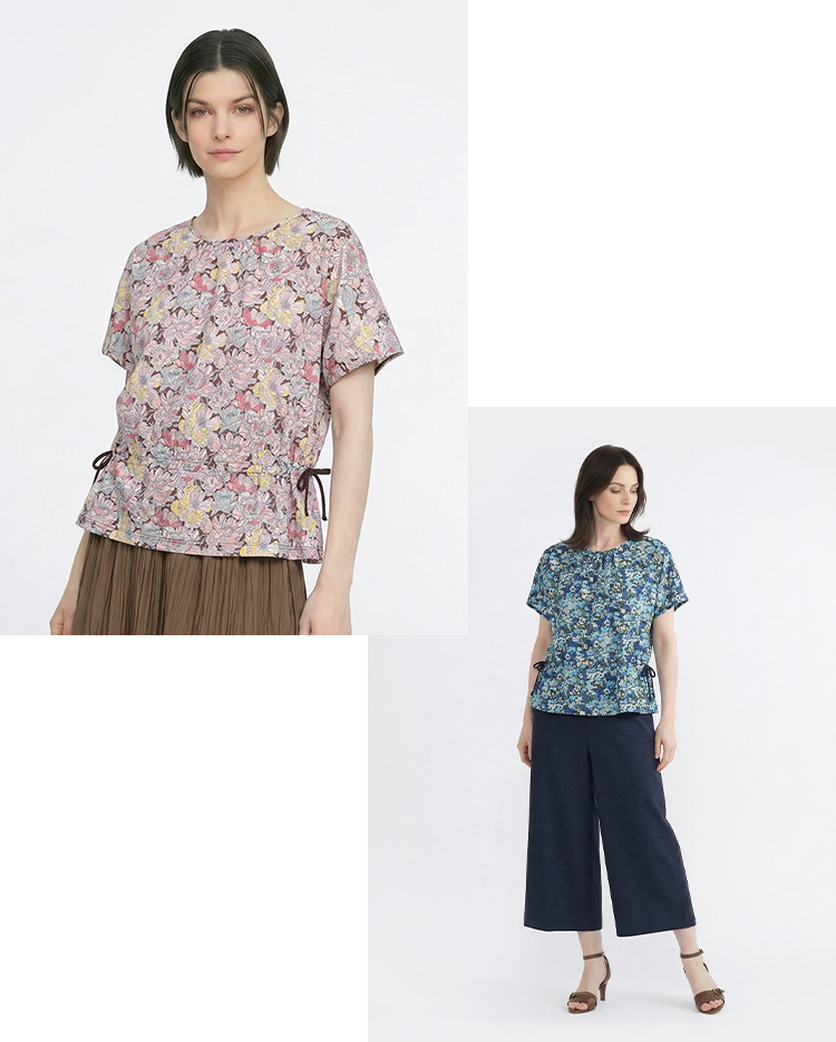 Liberty Printフローラカットソーのスタイリング
