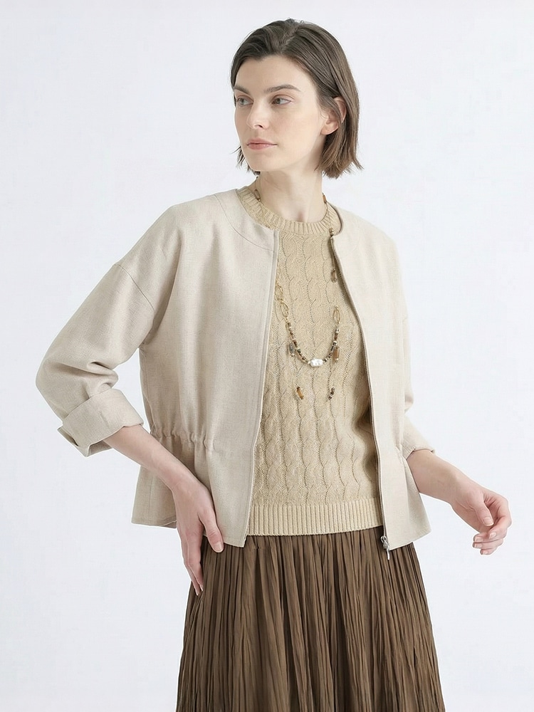 ドライスラブメッシュジャケットの着用画像