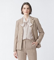 リノコットンヘリンボンジャケット