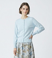 コットンハイゲージニットカーディガン