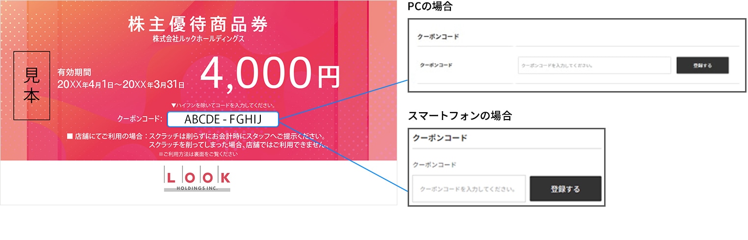 クーポンコードのご利用方法