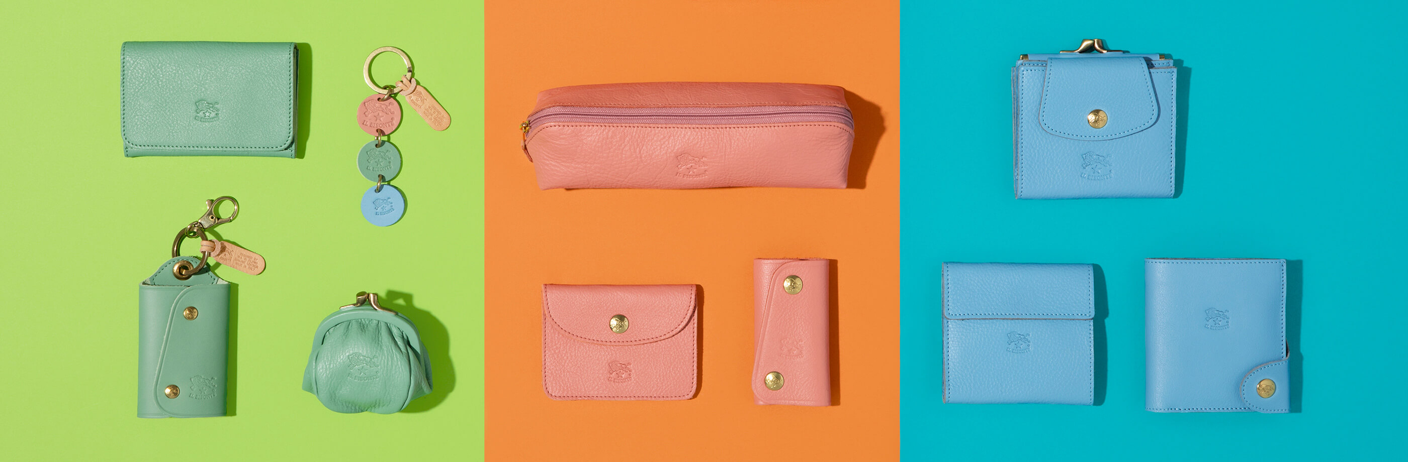 新品★イルビゾンテ★ロゴエンボス★限定品★長財布★レター★お洒落★バイカラー★黒 IL BISONTE（イルビゾンテ） 財布 レターフラップ長財布 商品番号