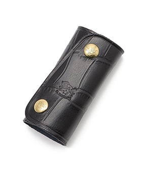 ダークグレーカラーのキーケース