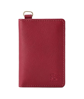 メルローカラーのカードケース