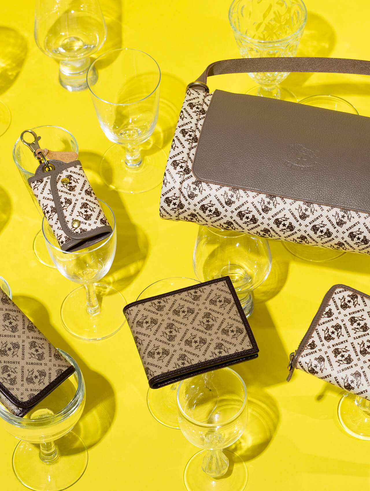 MONOGRAM PRINT LEATHER