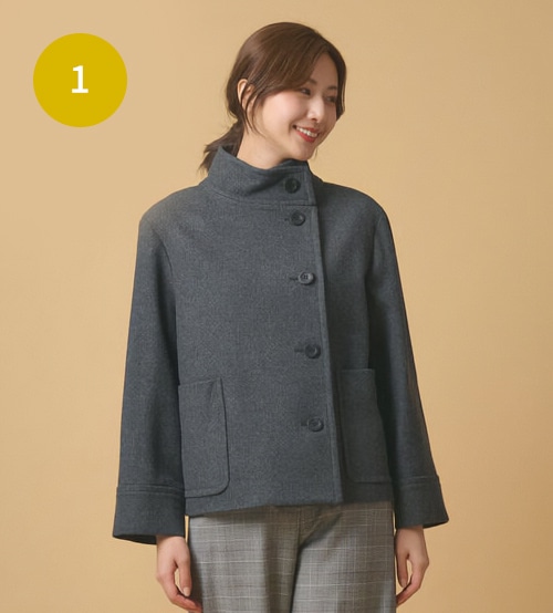 KEITH ウールメルトンコート