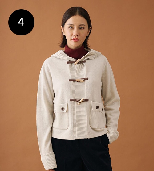 SCAPA 【WEB限定】コンプレスウールニットジャケット