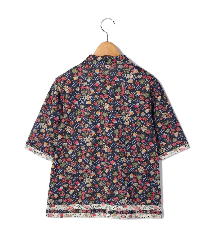 Edenham Border Liberty Print Polo Collar Cut&Sewn