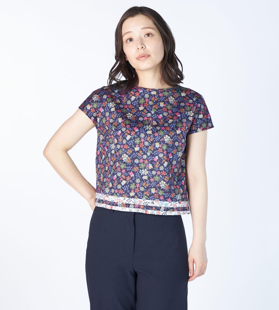 Edenham Border Liberty Print Pull Over Cut&Sewn