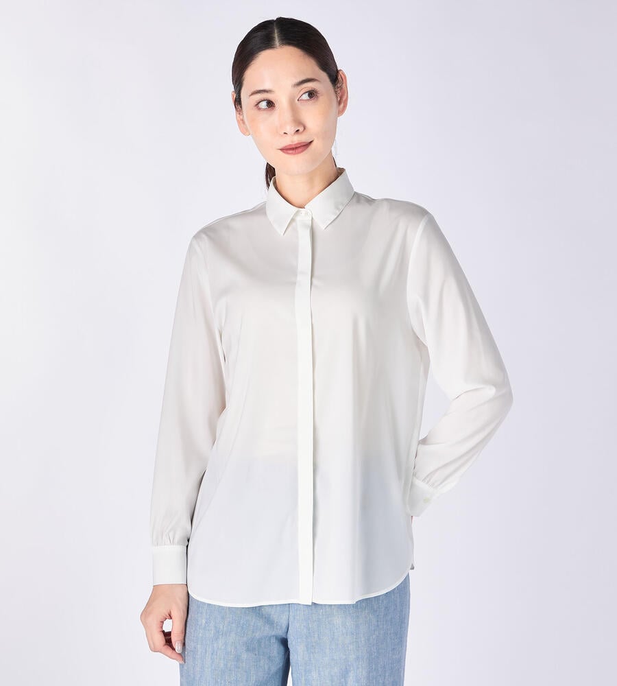 ストレッチシフォンブラウス