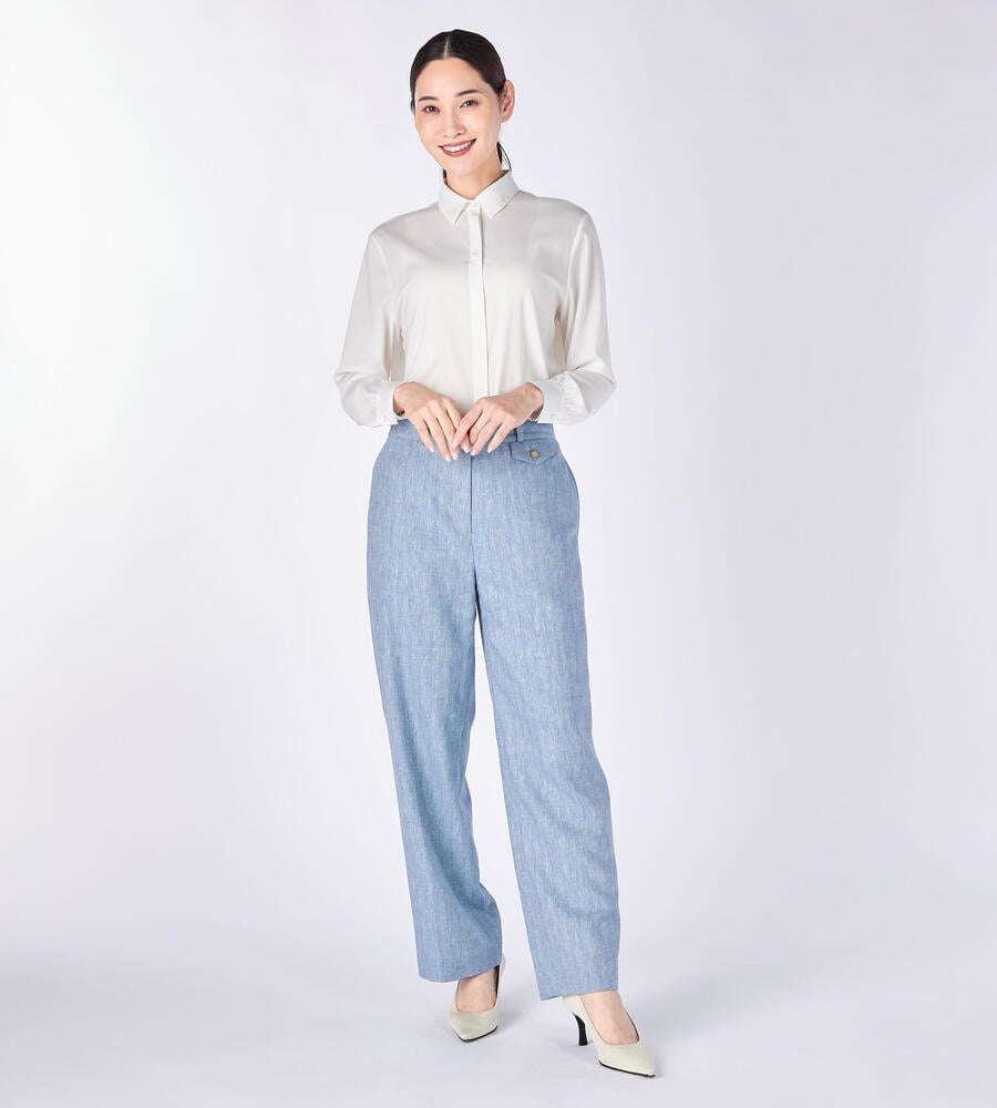 ストレッチシフォンブラウス