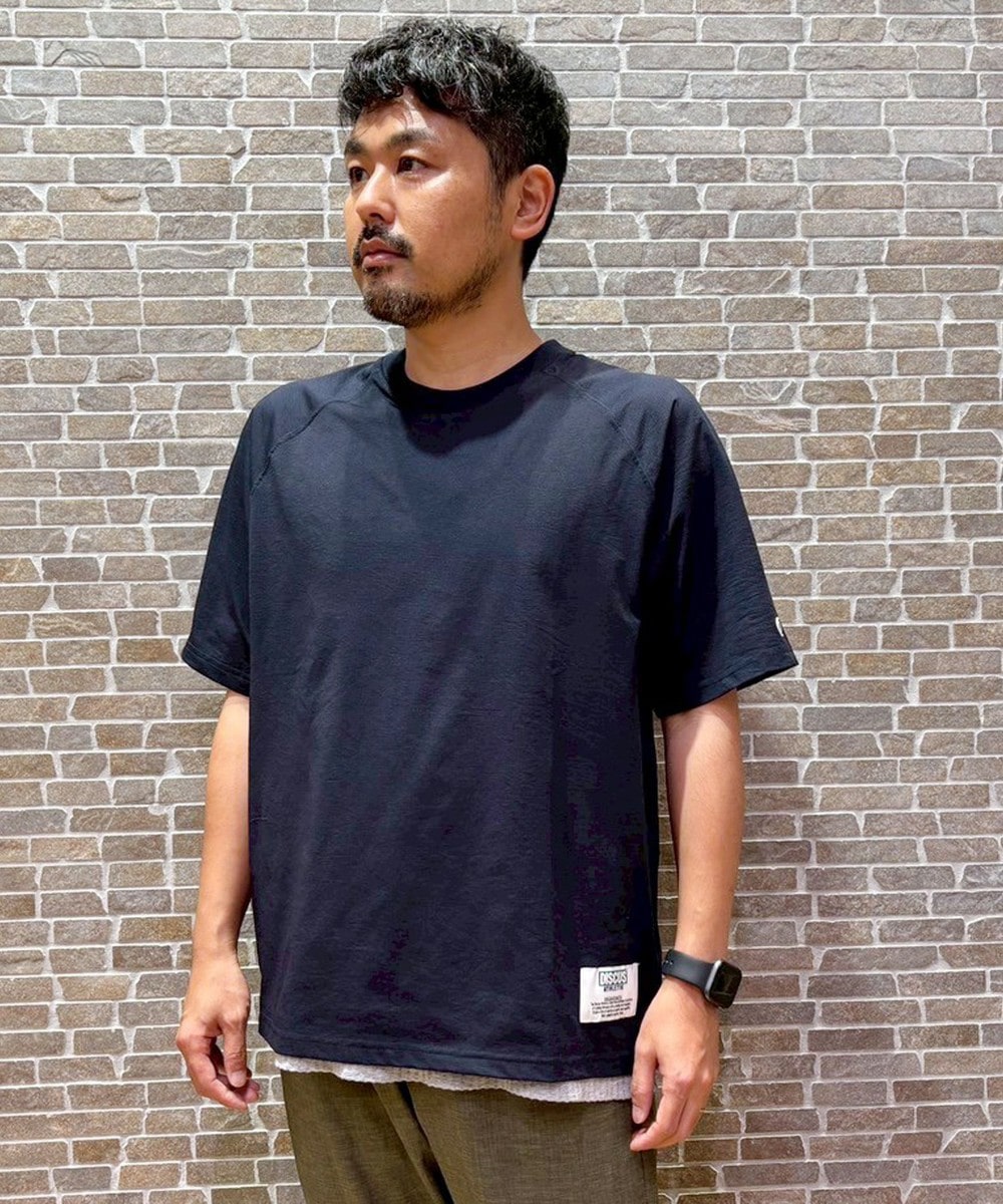 【DISCUS別注】ドットメッシュラグランTシャツ