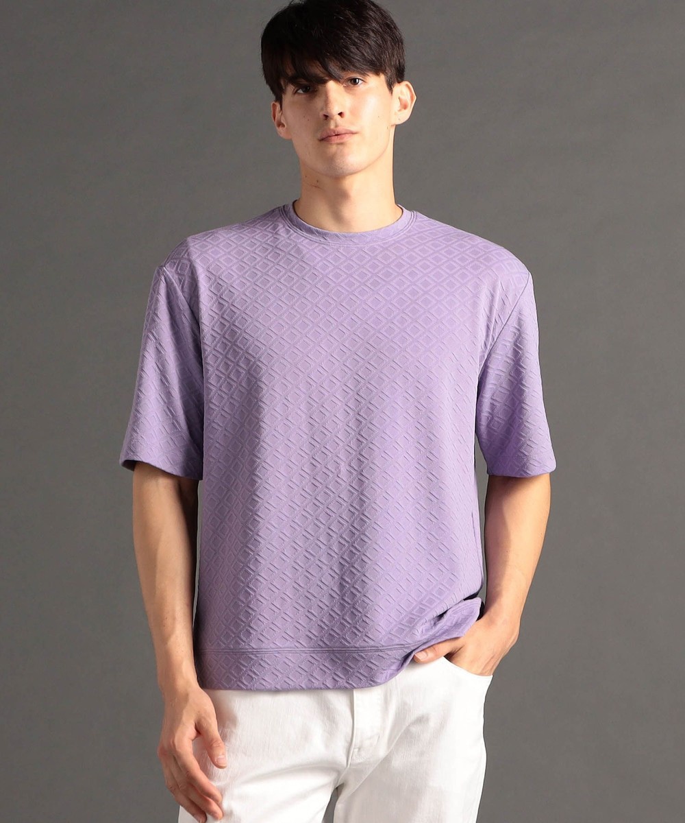 グラフィックジャカード クルーネックTシャツ