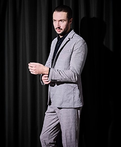 【HIDEAWAYS BLACK】ブリスタージャカードランダムストライプジャケット