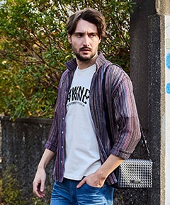 ラッセルレース７分袖シャツ