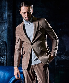 【HIDEAWAYS BLACK】ガムストレッチカルゼコールジャケット