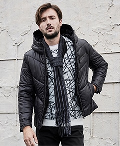 ナイロンタフタ　中綿ブルゾン