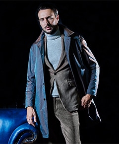 【HIDEAWAYS BLACK】ベストライナー付きステンカラーコート