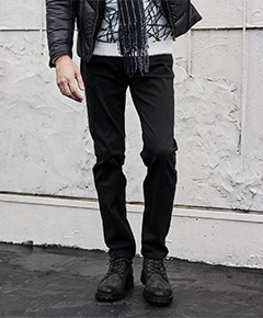 ヨコクロサテンストレッチパンツ 