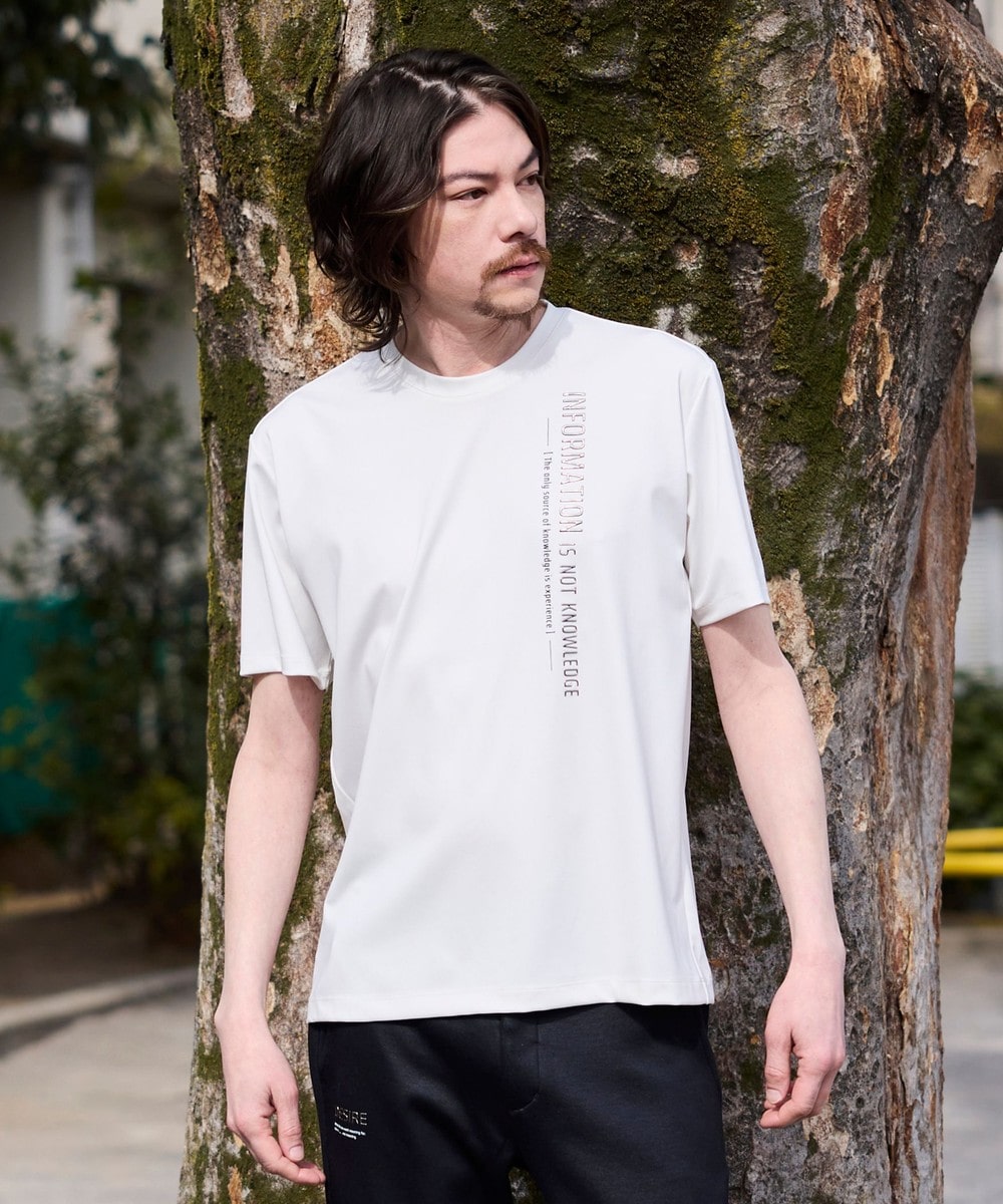 【ニコルクラブフォーメン】メタルジェルプリント半袖Ｔシャツ