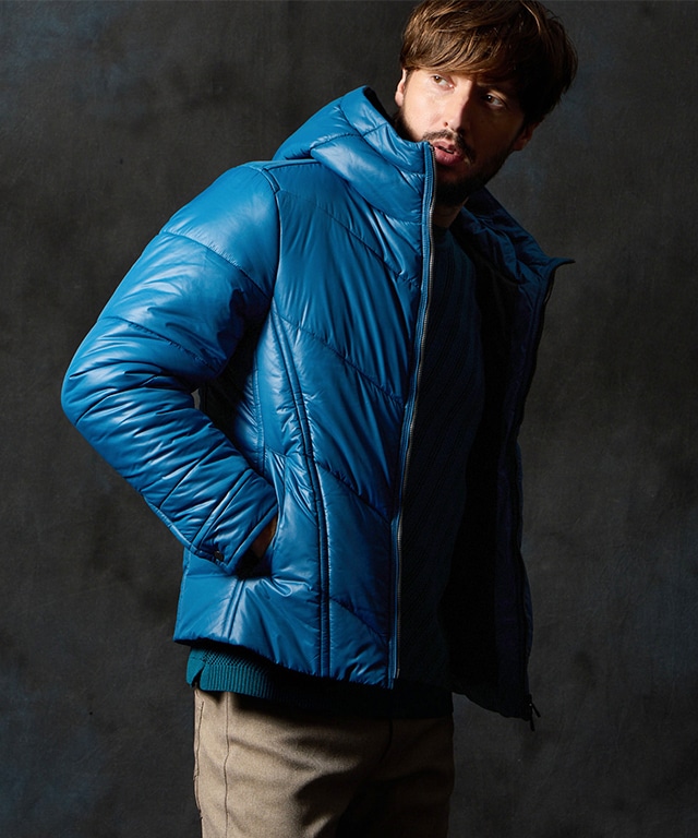 ナイロンタフタ 中綿ブルゾン