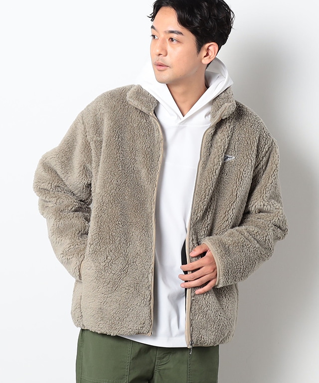 マイクロフリースボンディングジップブルゾン