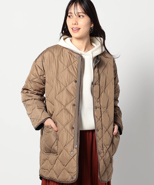 NANGA(ナンガ)別注ノーカラーキルティングダウンブルゾン