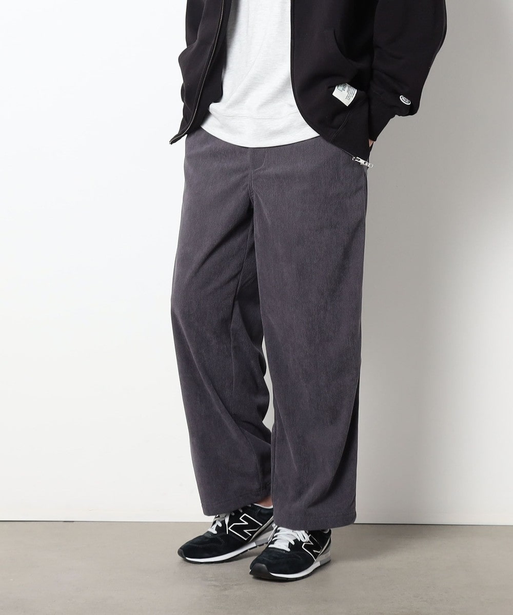 BROOKLYN OVERALL＜ブルックリンオーバーオール＞ポリコールワイドパンツ