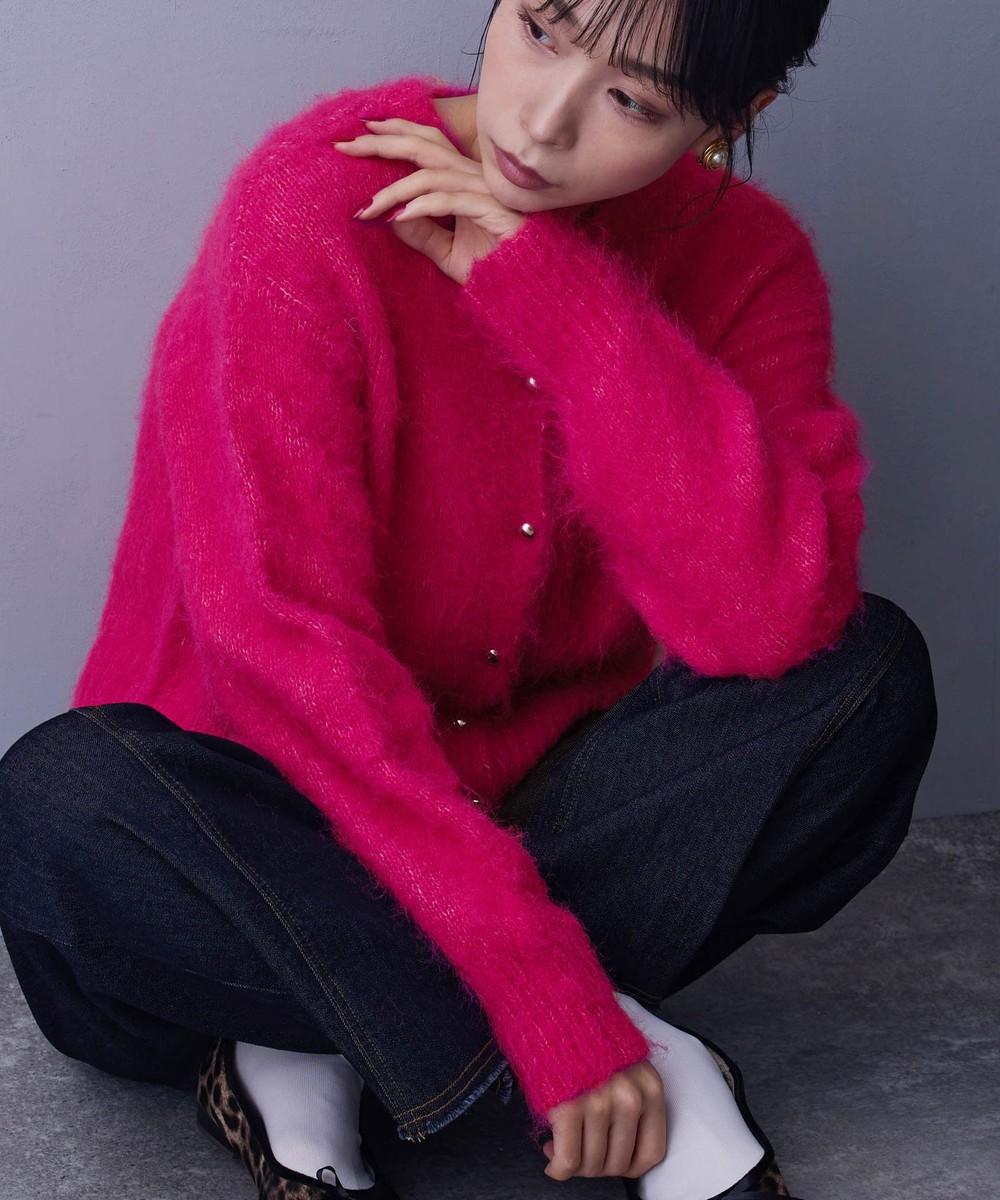 シャギーカーディガン