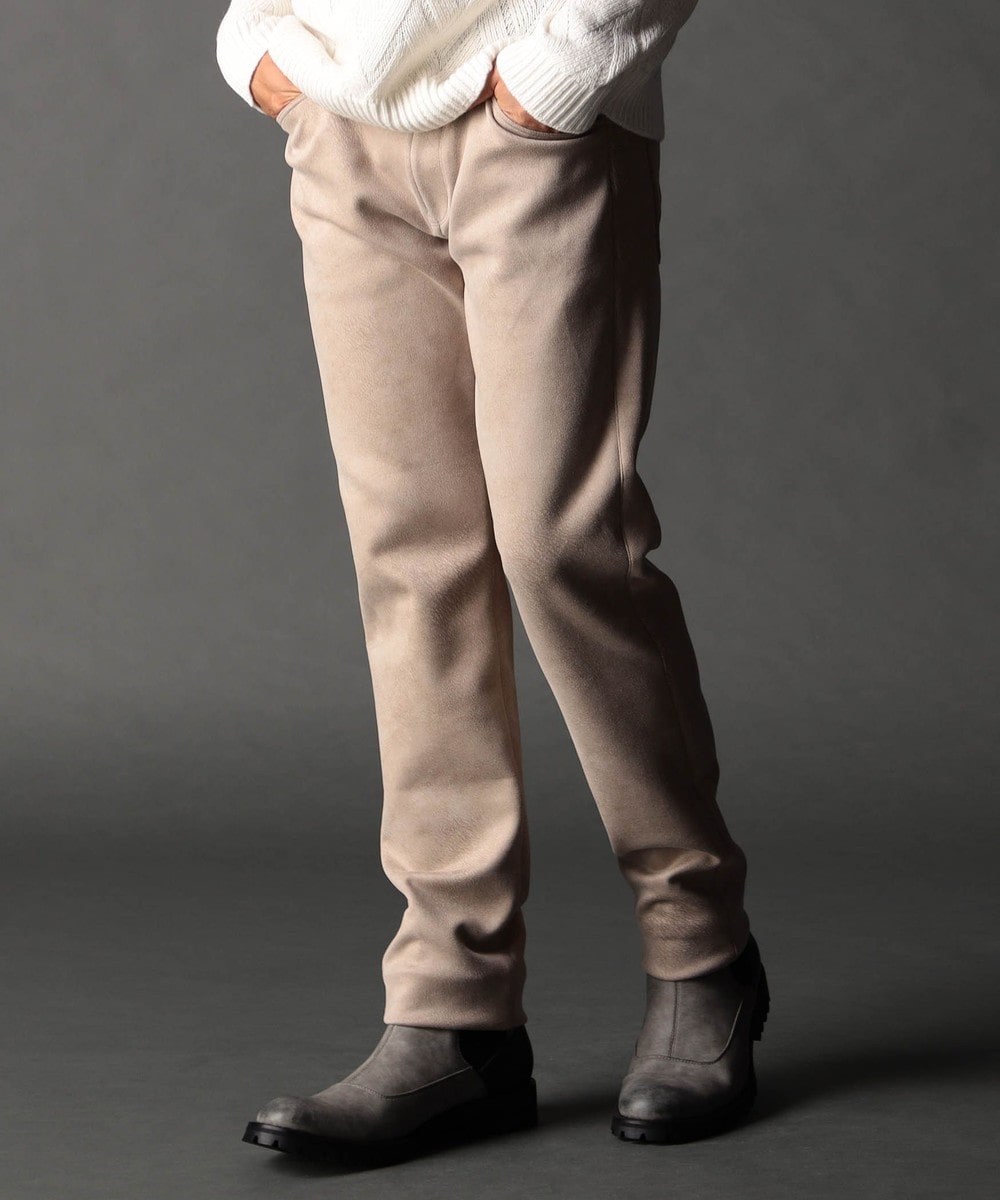 レザーライクムラプリントカットソーパンツ