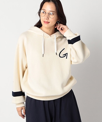 スエットライク「G」ロゴパーカー